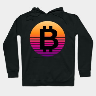 Bitcoin Vintage Sunset Hoodie